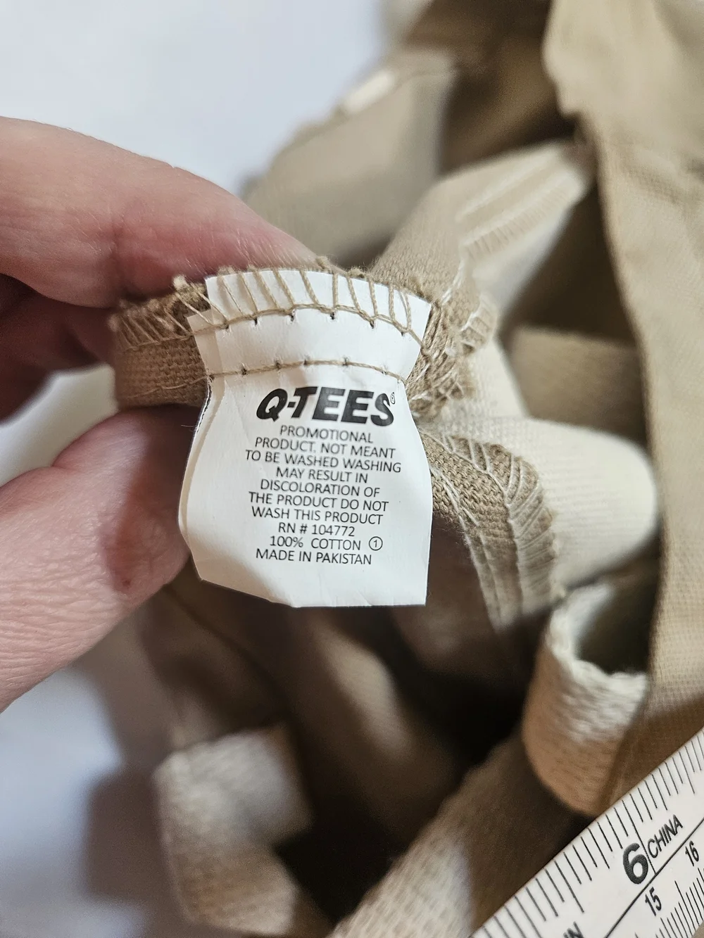 Q-Tees 100% Cotton Canvas Tote Bag 16
